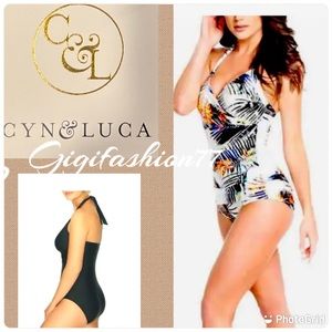 CYN & LUCA  underwired  LARGE One piece swimsuit